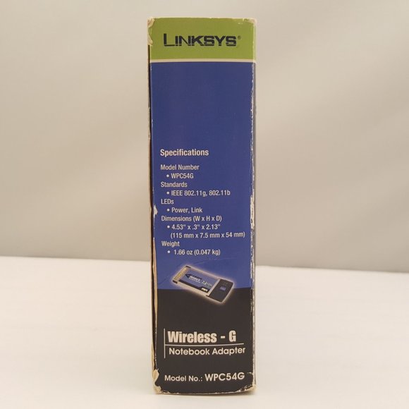 LINKSYS CISCO Wireless G Notebook Adapter Cardbus 2.4Ghz 802.11g WPC54G - Picture 4 of 8